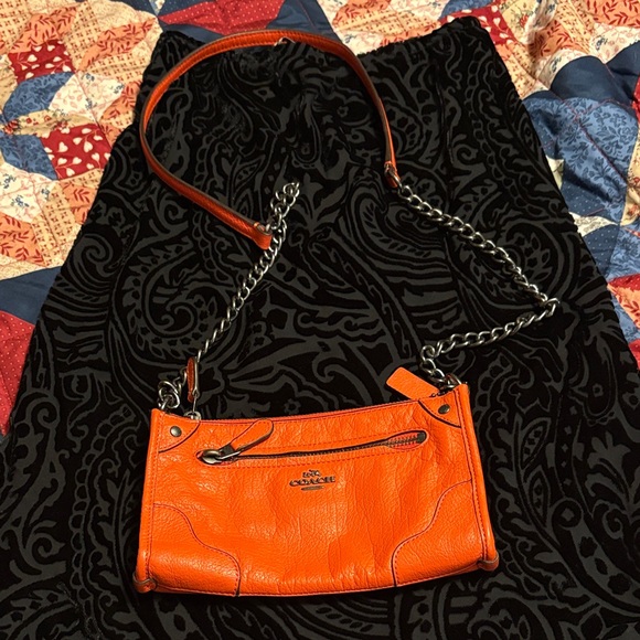 Coach Vibrant Orange Crossbody Bag - Picture 1 of 10